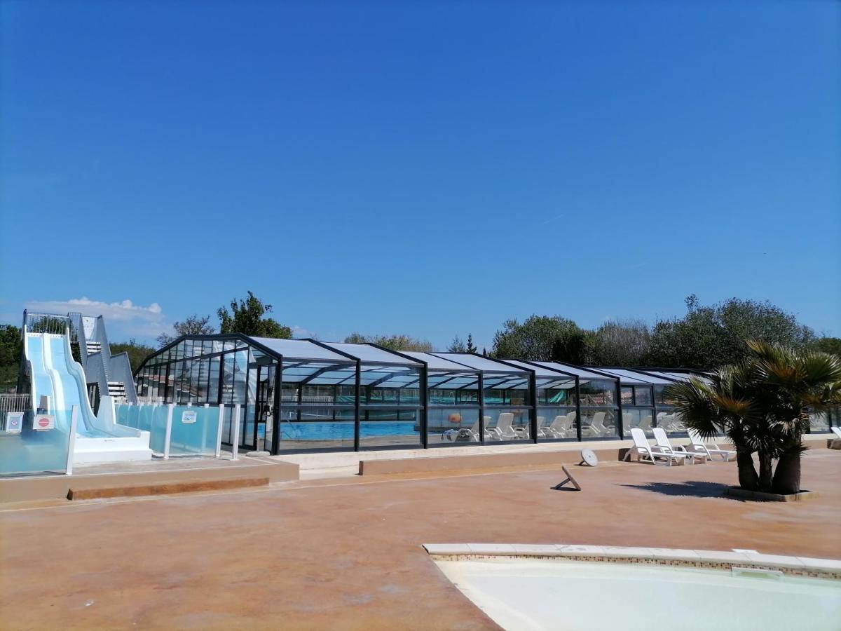 Mobil-Home Climatise Avec Piscine Aureilhan  Bagian luar foto